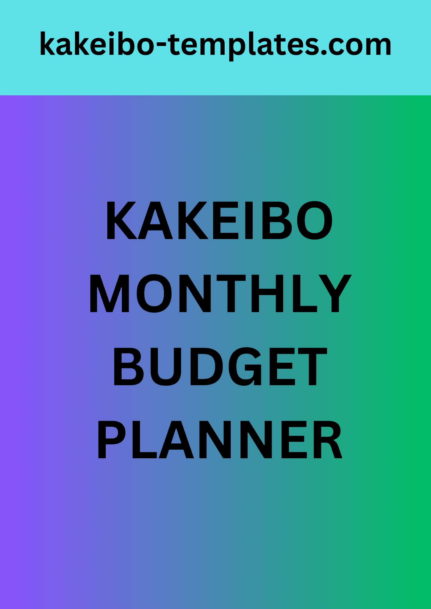 Kakeibo Journal Template preview